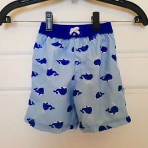 Little Boy's Whale Swimming Shorts